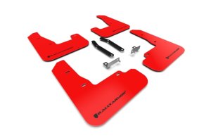 Hyundai i30 Mud Flap - Rally Armor - UR Mud Flap with Black Logo - Red - `19-`21 Hyundai i30 Mud Flap - Rally Armor - UR Mud Flap with Black Logo - Red - `19-`21